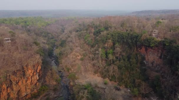 Водопад Тиратгарх Расположен Национальном Парке Долины Кангер Белый Каскад Одна — стоковое видео