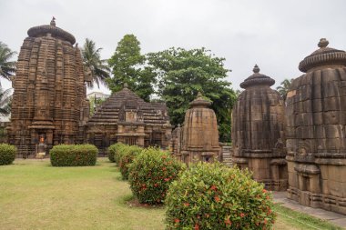  Muktesvara Tapınağı. Kedar Guri Park Tapınakları Orissa ya da Odisha, Hindistan.