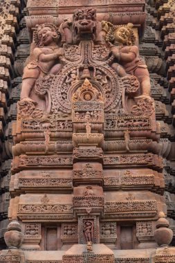  Muktesvara Tapınağı. Kedar Guri Park Tapınakları Orissa ya da Odisha, Hindistan.