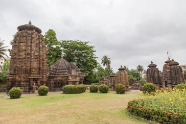  Muktesvara Tapınağı. Kedar Guri Park Tapınakları Orissa ya da Odisha, Hindistan.