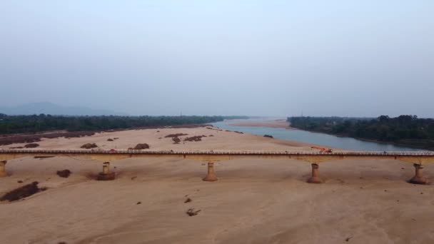 Most Anandapur Baitarani Most Přes Řeku Baitarani Odisha Indii Krásná — Stock video