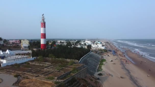 Gopalpur Odisha Indie Kwietnia 2022 Zachód Słońca Plaży Gopalpur Widok — Wideo stockowe