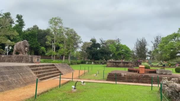 Orissa Índia Abril 2022 Pessoas Visitando Famoso Templo Sol Konark — Vídeo de Stock