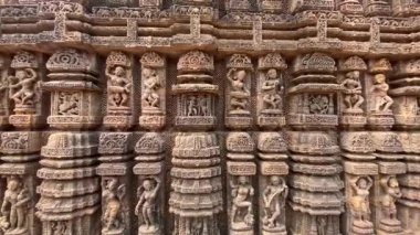 13. yüzyılda inşa edilen ünlü Konark Güneş Tapınağı. Hindistan, Odisha, Konark 'taki Tapınak..