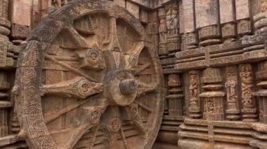 13. yüzyılda inşa edilen ünlü Konark Güneş Tapınağı. Hindistan, Odisha, Konark 'taki Tapınak..