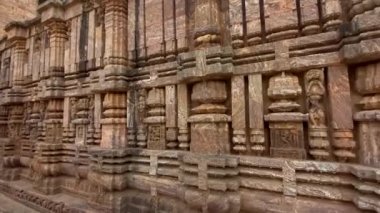 13. yüzyılda inşa edilen ünlü Konark Güneş Tapınağı. Hindistan, Odisha, Konark 'taki Tapınak..