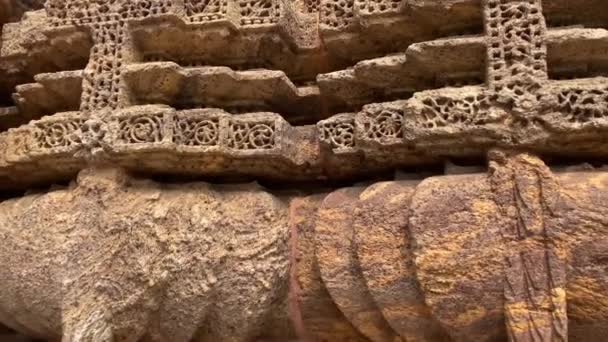 Famous Konark Sun Temple Which Built 13Th Century Sun Temple — Stock Video