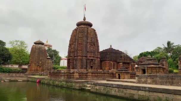 Orissa Bhubaneswar India Aprile 2022 Muktesvara Temple Kedar Gouri Park — Video Stock
