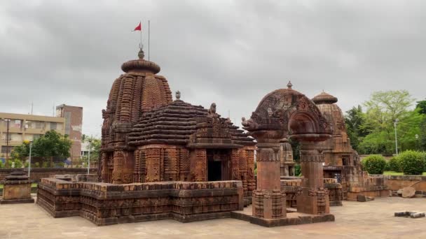 Orissa Bhubaneswar Índia Abril 2022 Muktesvara Temple Kedar Gouri Park — Vídeo de Stock