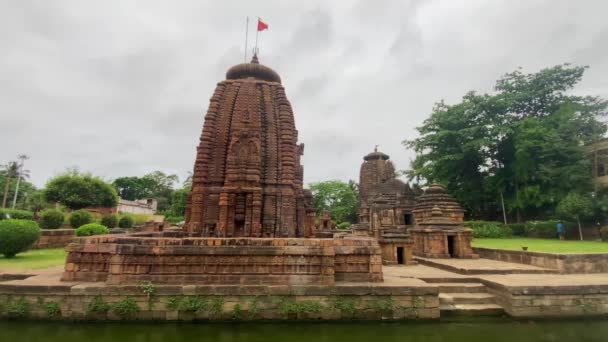 Odisha Bhubaneswar Indien April 2022 Muktesvara Temple Kedar Gouri Park — Stockvideo