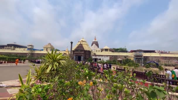 2022年4月4日 印度普利奥迪沙 位于印度奥里萨邦普里的一座著名的印度教庙宇 专门供奉贾甘那塔或毗湿奴勋爵 — 图库视频影像
