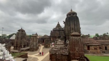 Odisha, puri, Hindistan, 4 Nisan 2022 Lingaraj Tapınağı, 11. yüzyılda inşa edildi ve şehrin en büyük tapınağı olarak kabul edilir. Eski kasaba, Bhubaneswar, Odisha, Hindistan