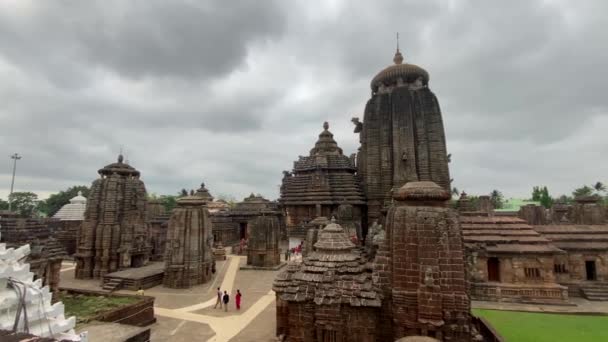 Odisha Puri Hindistan Nisan 2022 Lingaraj Tapınağı Yüzyılda Inşa Edildi — Stok video