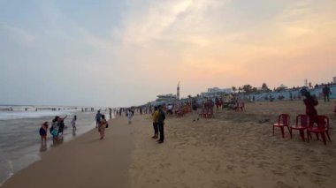 Gopalpur, Odisha, Hindistan 2 Nisan 2022 Gopalpur sahili yakınlarındaki Gopalpur sanatını seviyorum, Odisha, Hindistan.