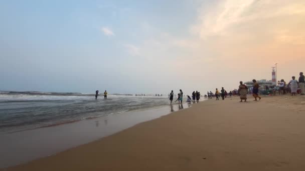 Gopalpur Odisha India April 2022 Love Gopalpur Art Gopalpur Sea — Vídeo de stock