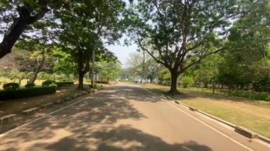 Jamshedpur, Jharkhand, Hindistan 6 Nisan 2022 Tata Gölü Jubilee Park manzaralı, Jamshedpur, Jharkhand, Hindistan