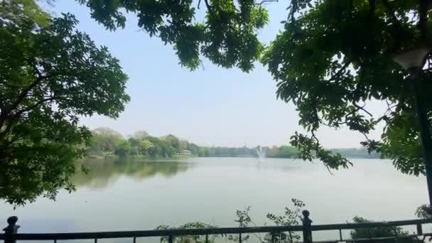 Jamshedpur Jharkhand Hindistan Nisan 2022 Tata Gölü Jubilee Park Manzaralı — Stok video