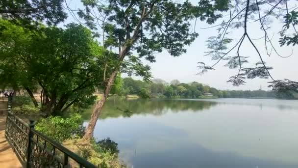 Jamshedpur Jharkhand Indien April 2022 Tata Zoo Lake Jubilee Park — Stockvideo
