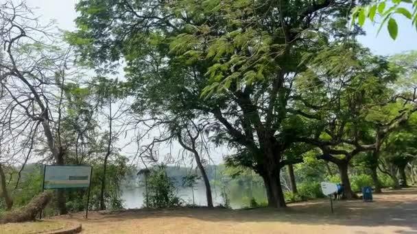 Jamshedpur Jharkhand Indien April 2022 Tata Zoo Lake Jubilee Park — Stockvideo