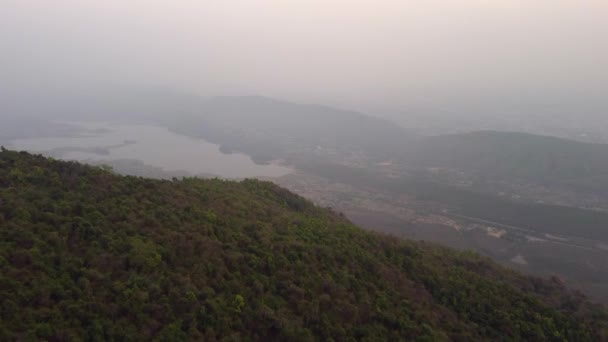 Dalma Wildreservaat Tempel Gelegen Heuveltop Jharkhand India Luchtfoto — Stockvideo