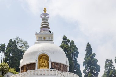 Darjeeling, Batı Bengal, Hindistan, 22 Nisan 2022 Japonya dünya barışı pagoda darjeeling Hindistan