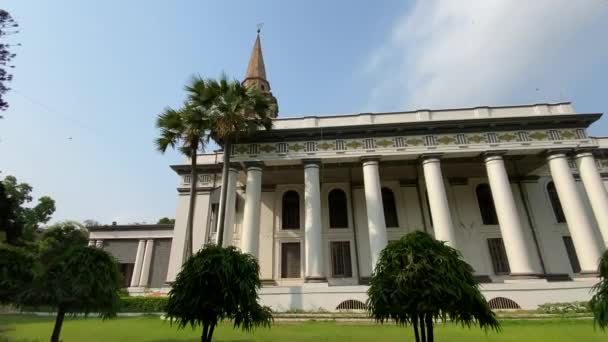 圣约翰教堂是加尔各答第三古老的教堂 建于1787年 — 图库视频影像
