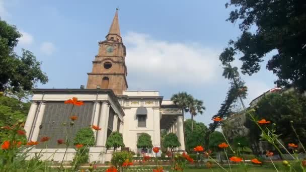 Kolkata Nın 1787 Kutsanmış Eski Üçüncü Kilisesi Olan John Kilisesi — Stok video