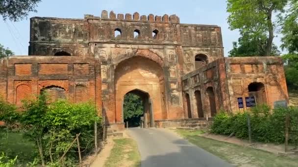Gaur Zachodni Bengal Indie Kwietnia 2022 Ruiny Małego Meczetu Który — Wideo stockowe