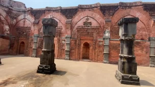 Tantipara Mescidi Hindistan Batısında Gaur Batı Bengal Yüzyıllarda Bengal Müslüman — Stok video