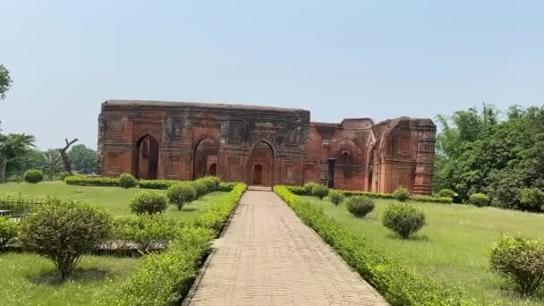 Tantipara Masjid Jsou Ruiny Malé Mešity Která Byla Hlavním Městem — Stock video