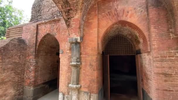 Chamkati Masjid Ruiny Małego Meczetu Który Był Stolicą Muzułmańskich Nawabów — Wideo stockowe