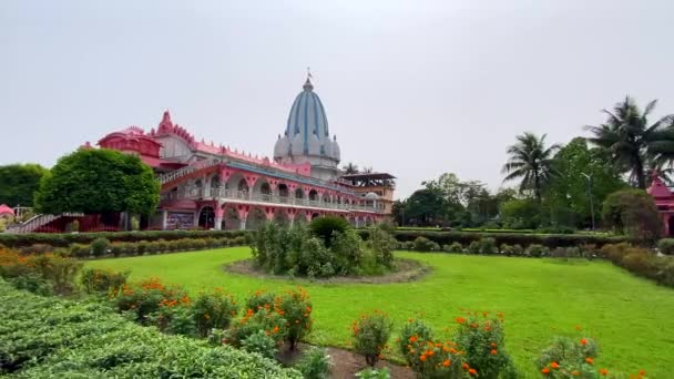 Gitalpara Siliguri Bengala Occidental India Abril 2022 Iskcon Siliguri Templo — Vídeo de stock