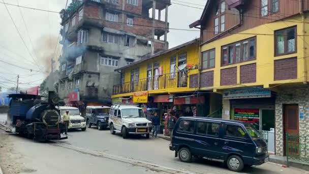 Darjeeling Bengale Occidental Inde Avril 2022 Moteur Charbon Vapeur Remontant — Video