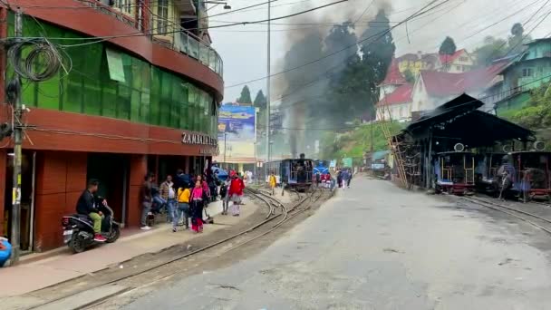 Darjeeling Bengale Occidental Inde Avril 2022 Moteur Charbon Vapeur Remontant — Video