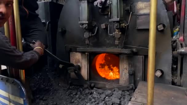Darjeeling West Bengal Indie Kwietnia 2022 Darjeeling Steam Loco Shed — Wideo stockowe