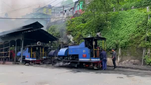 Darjeeling West Bengal India April 2022 Darjeeling Steam Loco Shed — Stock Video