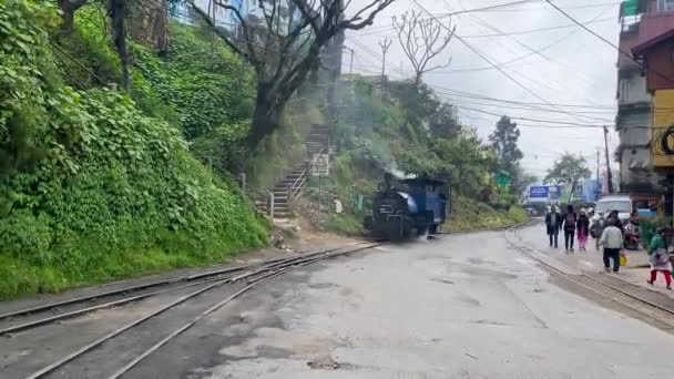 Darjeeling West Bengal India Апреля 2022 Darjeeling Steam Loco Shed — стоковое видео