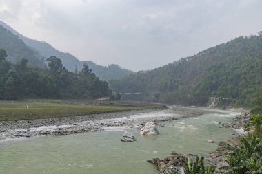 Sikkim, Hindistan 'daki güzel teesta nehri. Teesta nehri, sikkim ve batı Bengal' den geçen, Himalayalar 'ın pauhunri dağından yükselen uzun bir nehirdir..