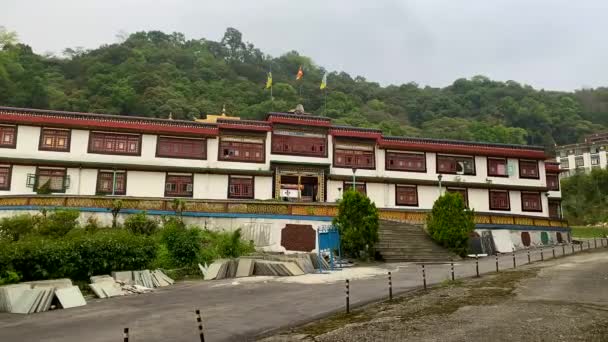 Gangtok Sikkim India Abril 2022 Ranka Monastery Lingdum Pal Zurmang — Vídeos de Stock