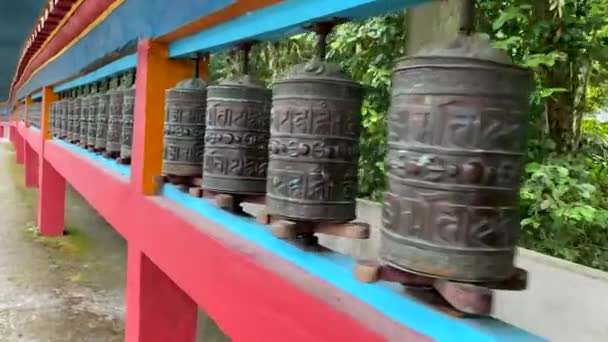 Gangtok Sikkim Indien April 2022 Ranka Kloster Eller Lingdum Eller — Stockvideo