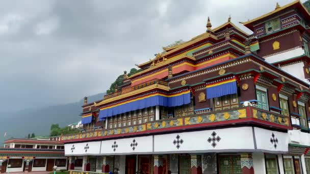 Gangtok Sikkim Indie Kwietnia 2022 Klasztor Ranka Lub Klasztor Lingdum — Wideo stockowe