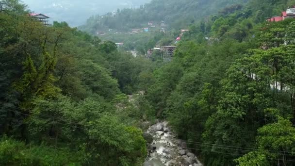 Gangtok Sikkim Indie Dubna 2022 Řeka Resithang Velmi Starý Ale — Stock video