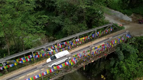 Gangtok Sikkim Índia Abril 2022 Resithang River Very Old Beautiful — Vídeo de Stock