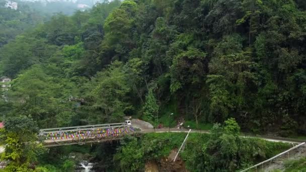 Gangtok Sikkim Inde Avril 2022 Rivière Resithang Pont Métallique Très — Video