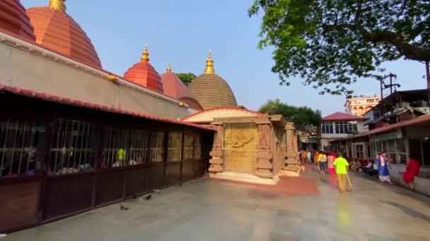 Guwahti Assam Indien April 2022 Kamakhya Tempel Heiliger Hinduistischer Schrein — Stockvideo