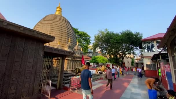 Guwahti Assam Hindistan Nisan 2022 Kamakhya Tapınağı Assam Hindistan Daki — Stok video