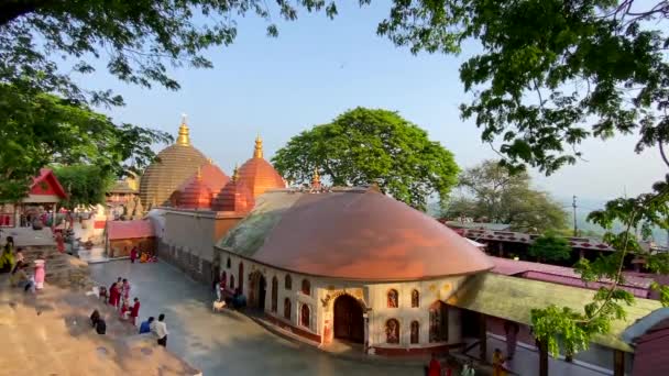 2022年4月27日 卡萨姆邦 古瓦赫提 卡玛赫亚神殿 Kamakhya Temple Sacred Hindu Shrine Kamakhya神庙在印度的圣地 — 图库视频影像