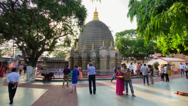 Guwahti Assam Índia Abril 2022 Templo Kamakhya Santuário Hindu Sagrado — Vídeo de Stock