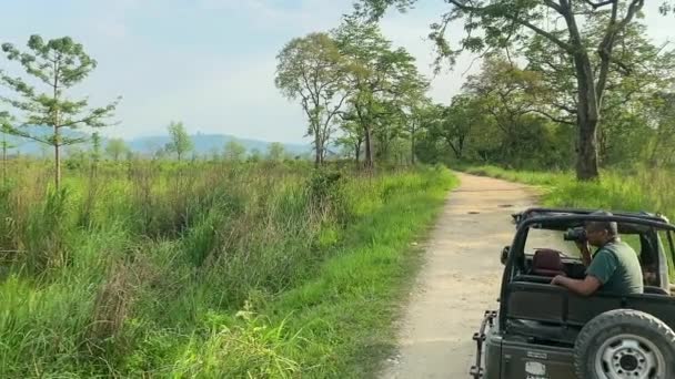 Kaziranga Assam Hindistan Mayıs 2022 Kaziranga Ulusal Parkı Hindistan Gündüz — Stok video