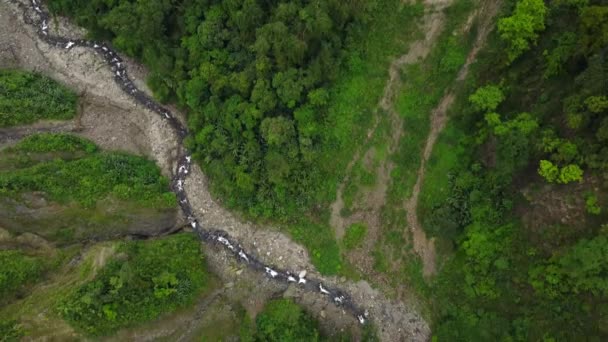 Hindistan Kuzeydoğusundaki Arunachal Pradesh Batısındaki Sınır Kasabası Bhalukpong Yakınlarındaki Yüksek — Stok video